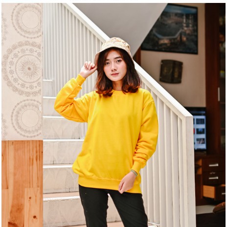 BASIC SWEATER O NECK - SWEATER LEMBUT TERLARIS