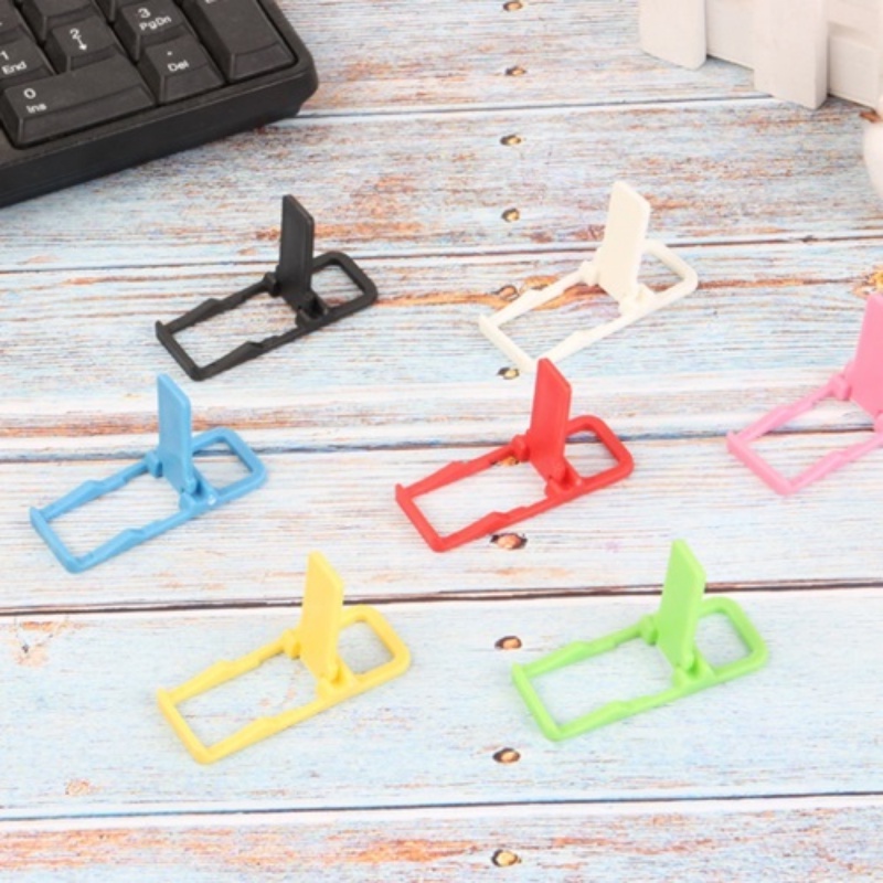 Bracket Lipat Mini Portable Bahan Plastik Warna-Warni Untuk Smartphone Universal
