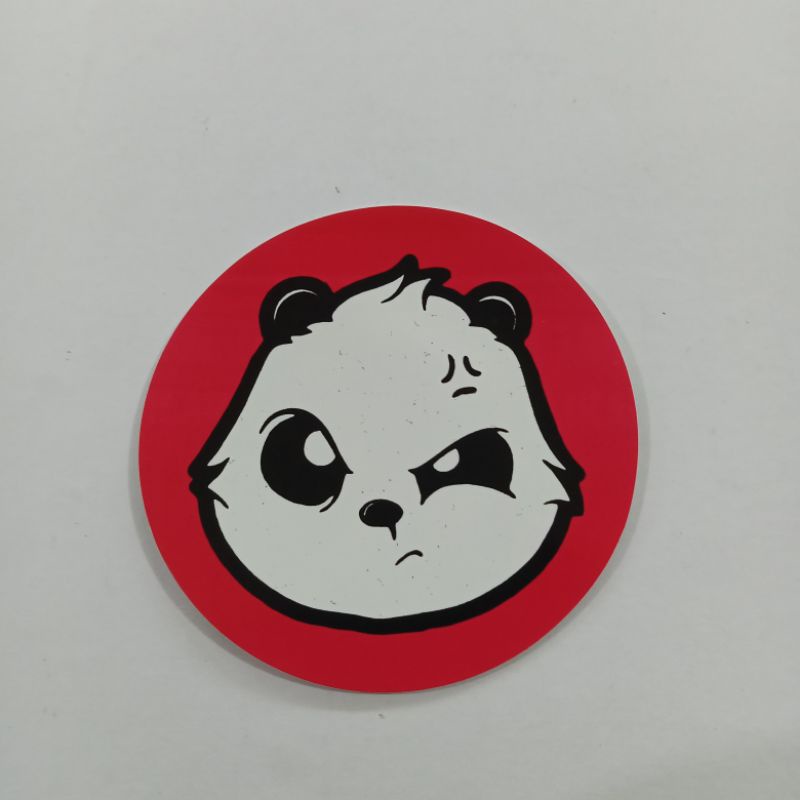 STIKER PANDA EMOT LUCU STIKER PRINTING