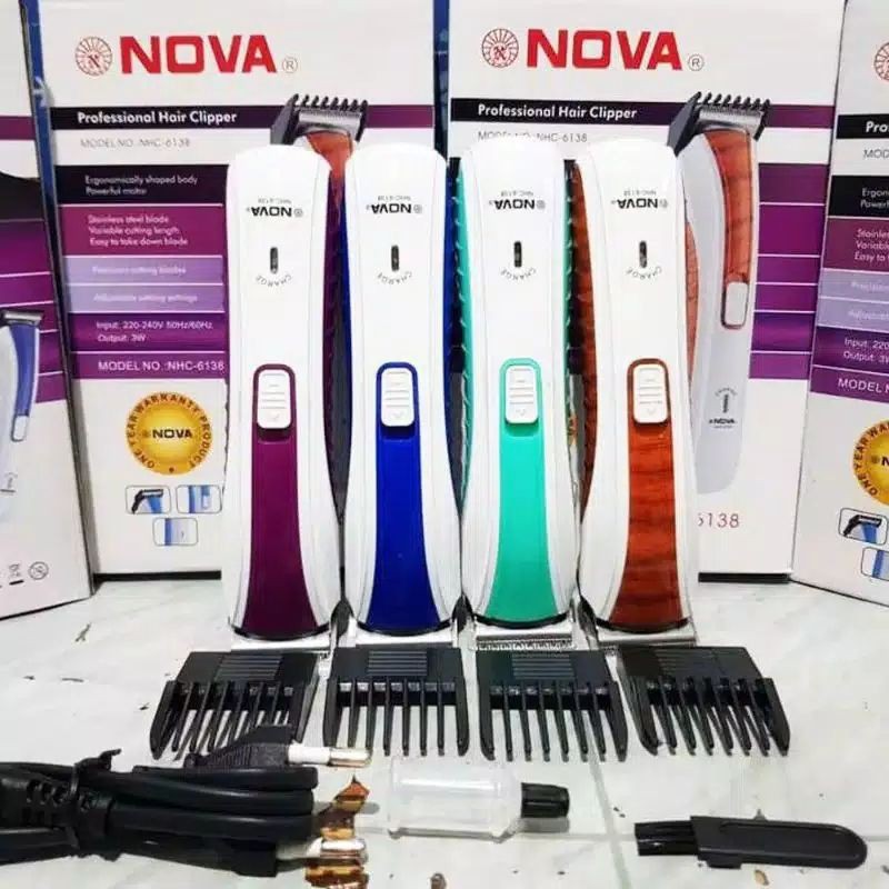 Alat Cukur Rambut Charger Portable NOVA NHC-6138