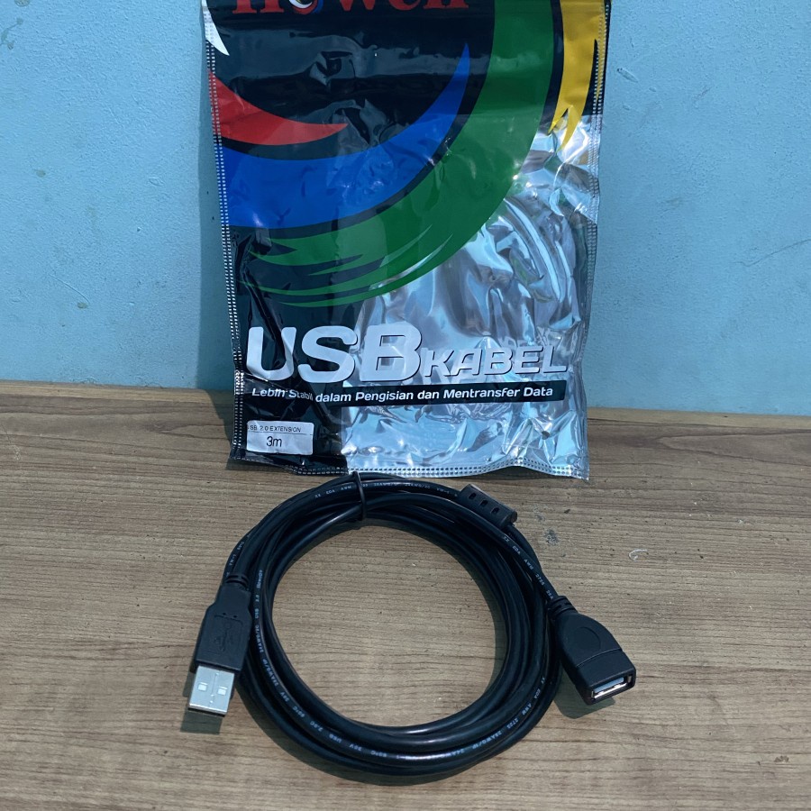 Kabel USB 2.0 Extension 3M - USB Extender Perpanjangan 3 Meter Howell