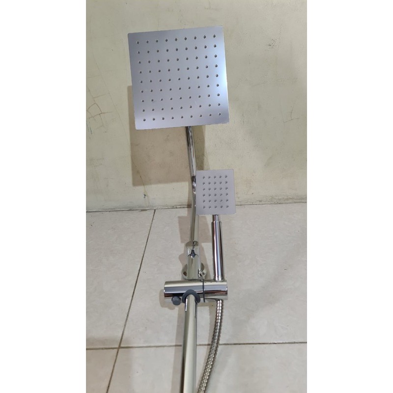Paket shower tiang set coulomn stainless + kran cabang PROMO TERMURAH