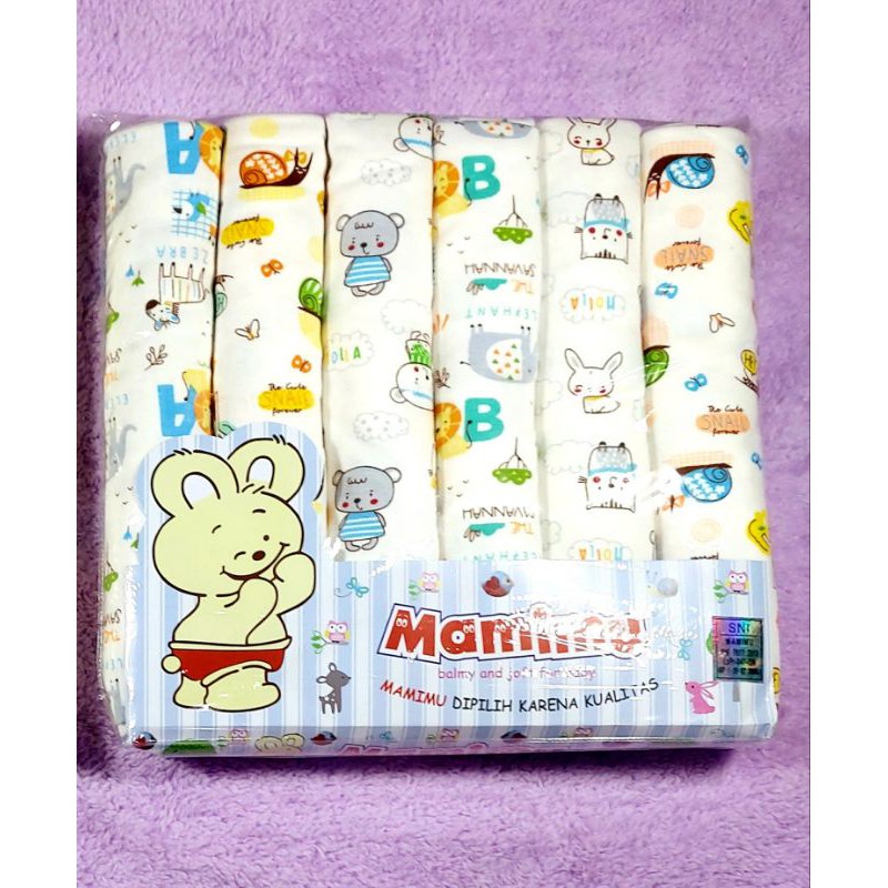 Bedong mamimu 6in1 warna 115cmx90cm,1pack isi 6pcs