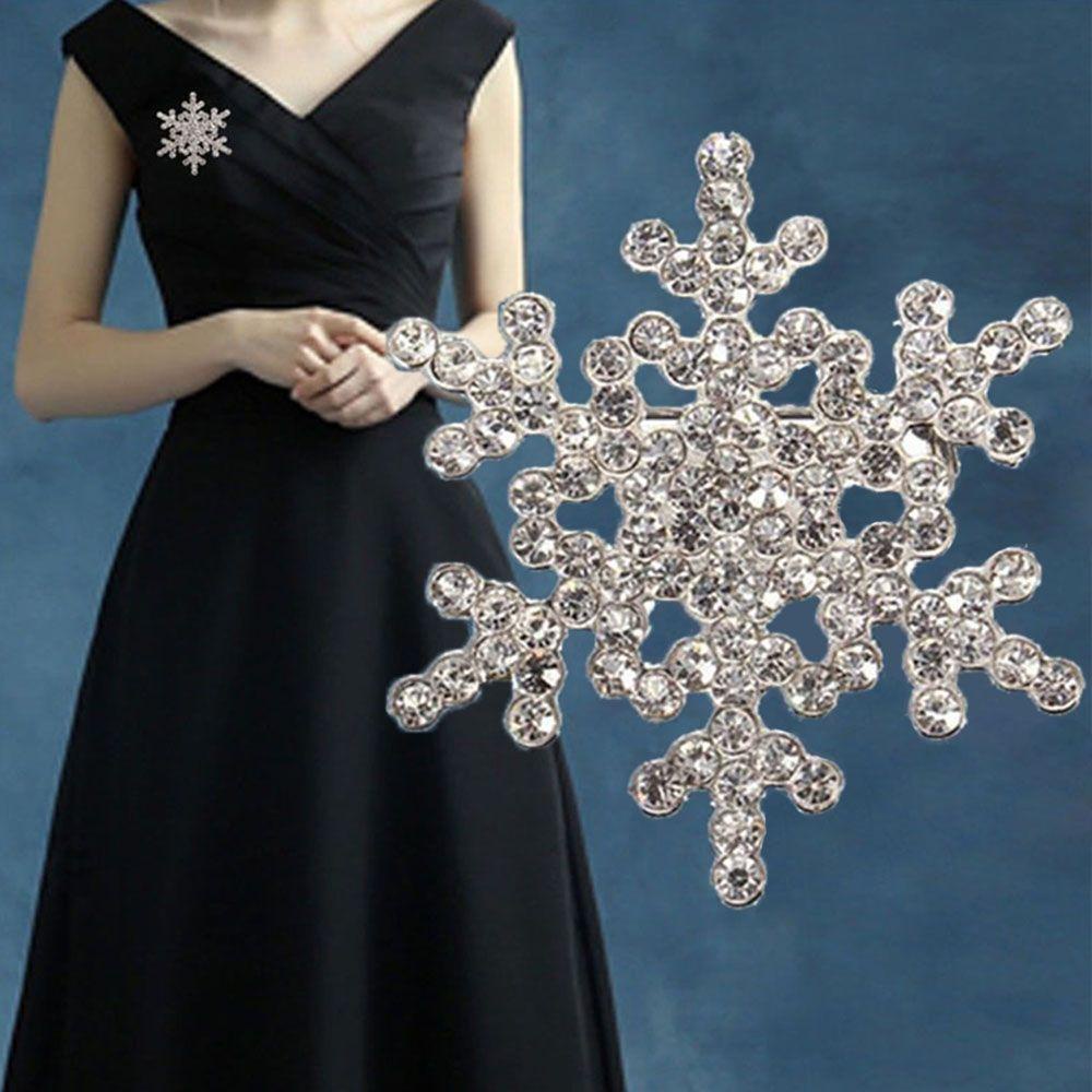 Needway  Bros Fashion Menawan Pesta Pernikahan Natal Rhinestones Snowflake