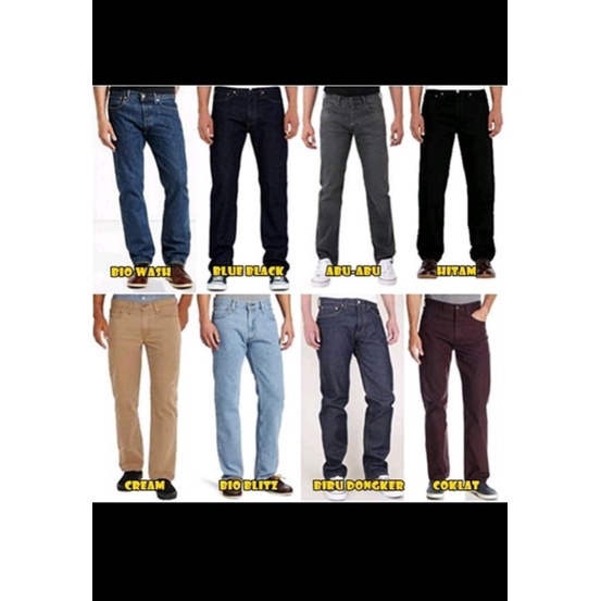 Celana Jeans Standar Pria/Celana Jeans Levis Standar Bisa COD