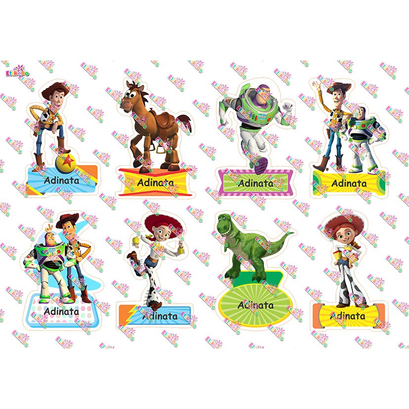 

LABEL NAMA TOY STORY 32 STIKER - ANTI AIR/ROBEK/LUNTUR -1 Nama TY1XL1