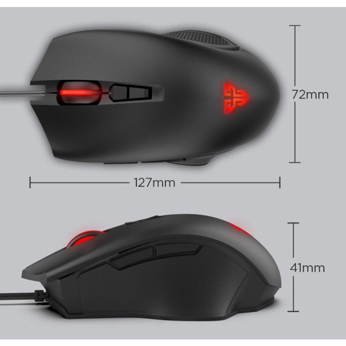 Mouse Gaming Fantech X13 Wars Macro RGB Black