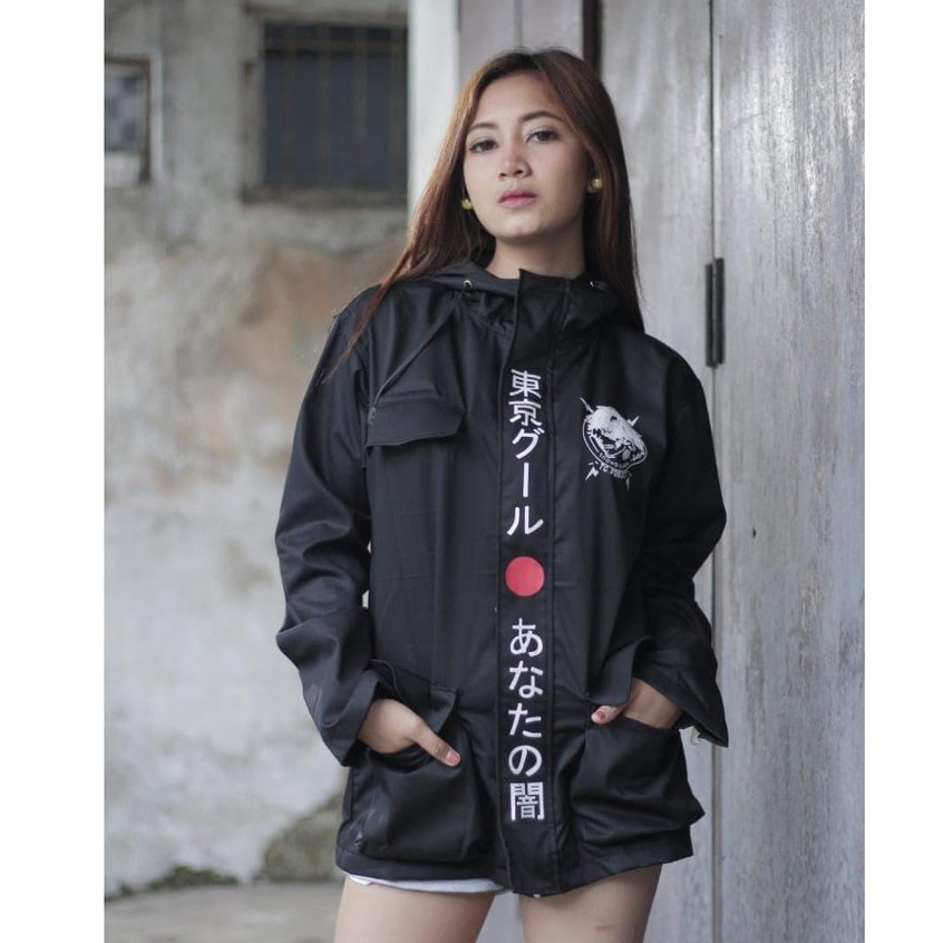 Jaket Parka Kaneki Tokyo Ghoul Black