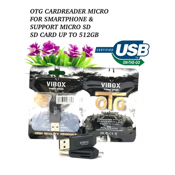 grosir otg card reader micro vibox cardreader universal fitur lengkap tranfser data cepat