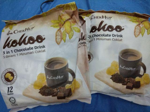 Chekhup Kokoo Hot Chocolate Drink Minuman Coklat Panas Chek Hup Kokoo 12sachet
