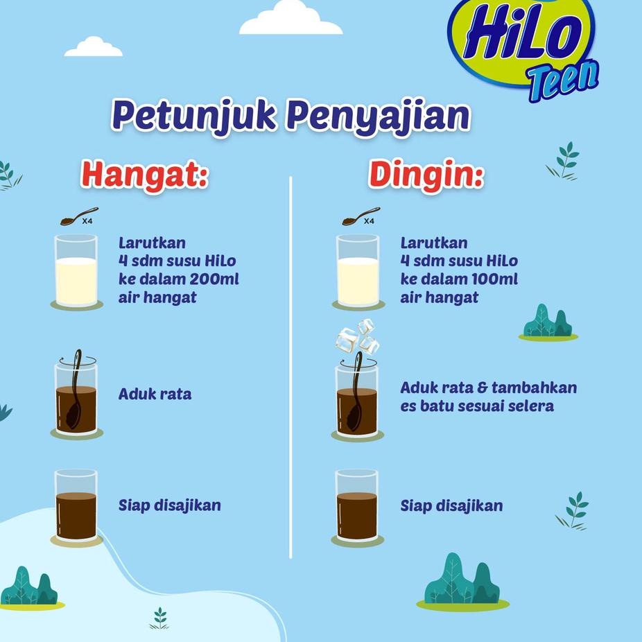 

Miliki - Paket HiLo Teen - HiLo Teen Chocolate 500g & Strawberry Milkshake 500g - Susu Tinggi Kalsium Lebih Rendah Lemak