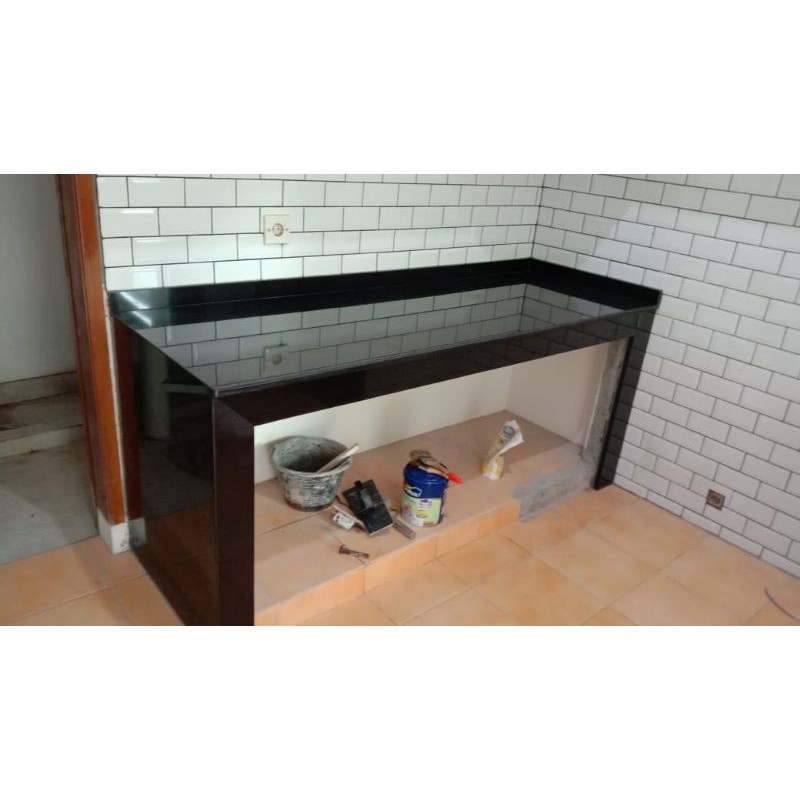meja granit hitam / top table granit