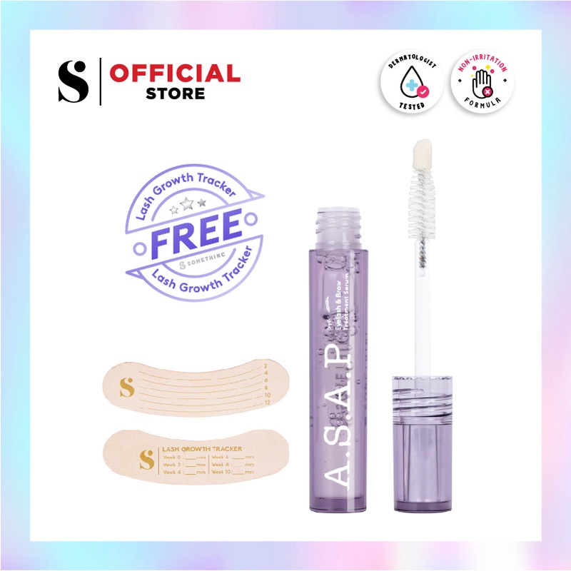 SOMETHINC ASAP Eyelash &amp; Brow Treatment Serum (Serum Bulu Mata dan Alis) -iva