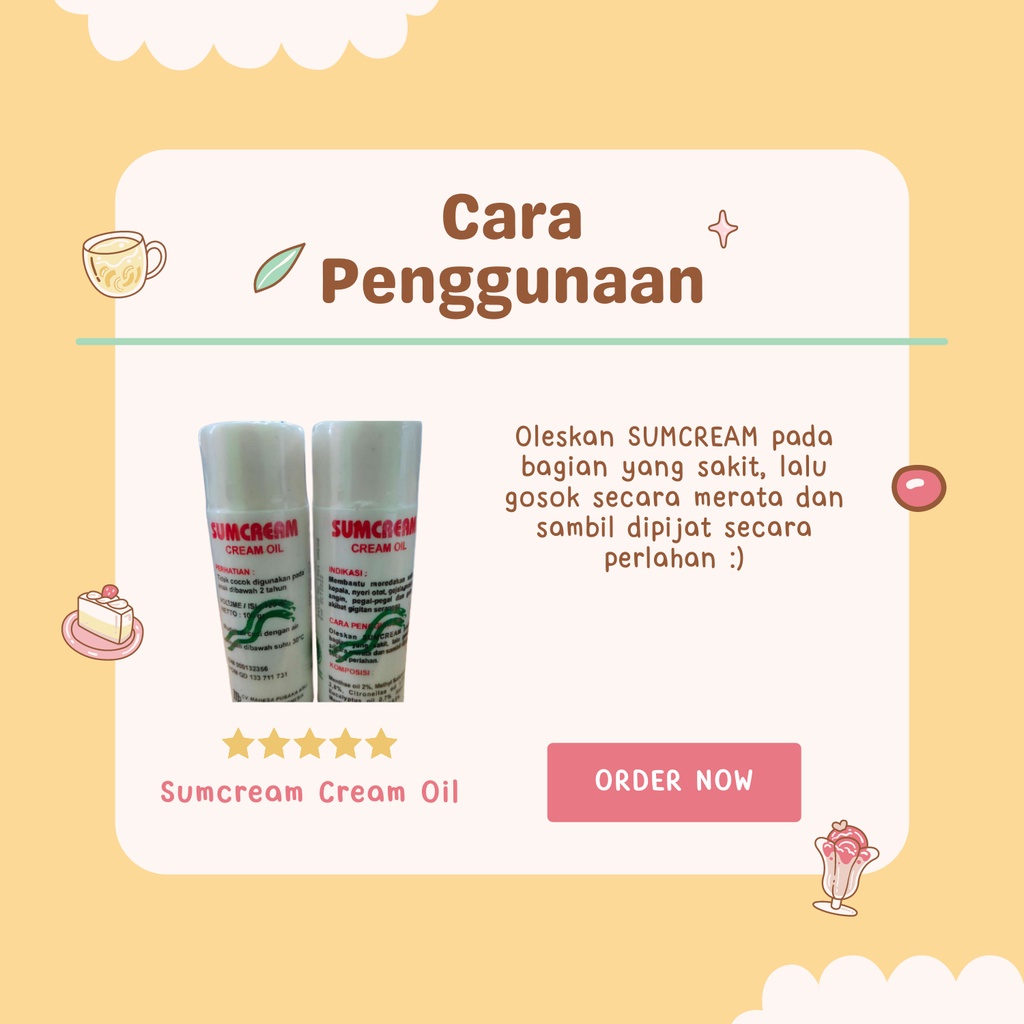 Sumcream Original Asli Cream Oil