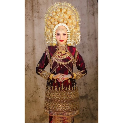 Baju Pengantin Minang bahan songket pandai Sikek ASLI