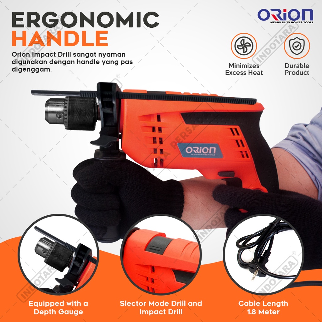 Hand Toolset / Tool Kit Set / Toolbox Impact Drill Set Orion TR-089-2