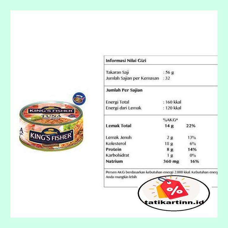 

T4Tksot King'S Fisher Tuna Canned Hot Spicy Daging Tuna Makanan Kaleng 170 G Sotytat
