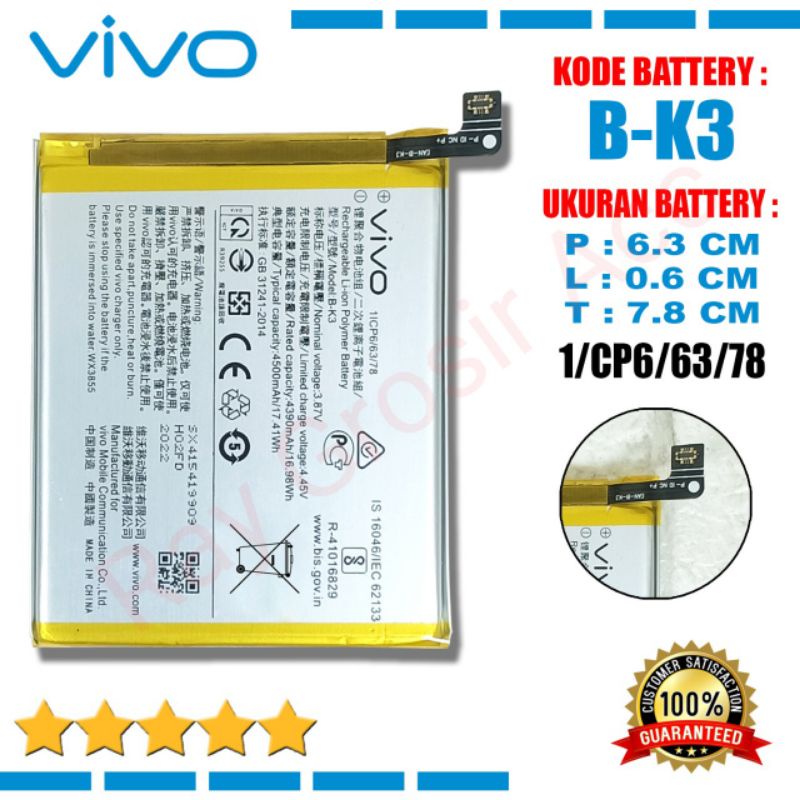 Baterai Original Vivo S1 Pro 1920 BK3 B-K3