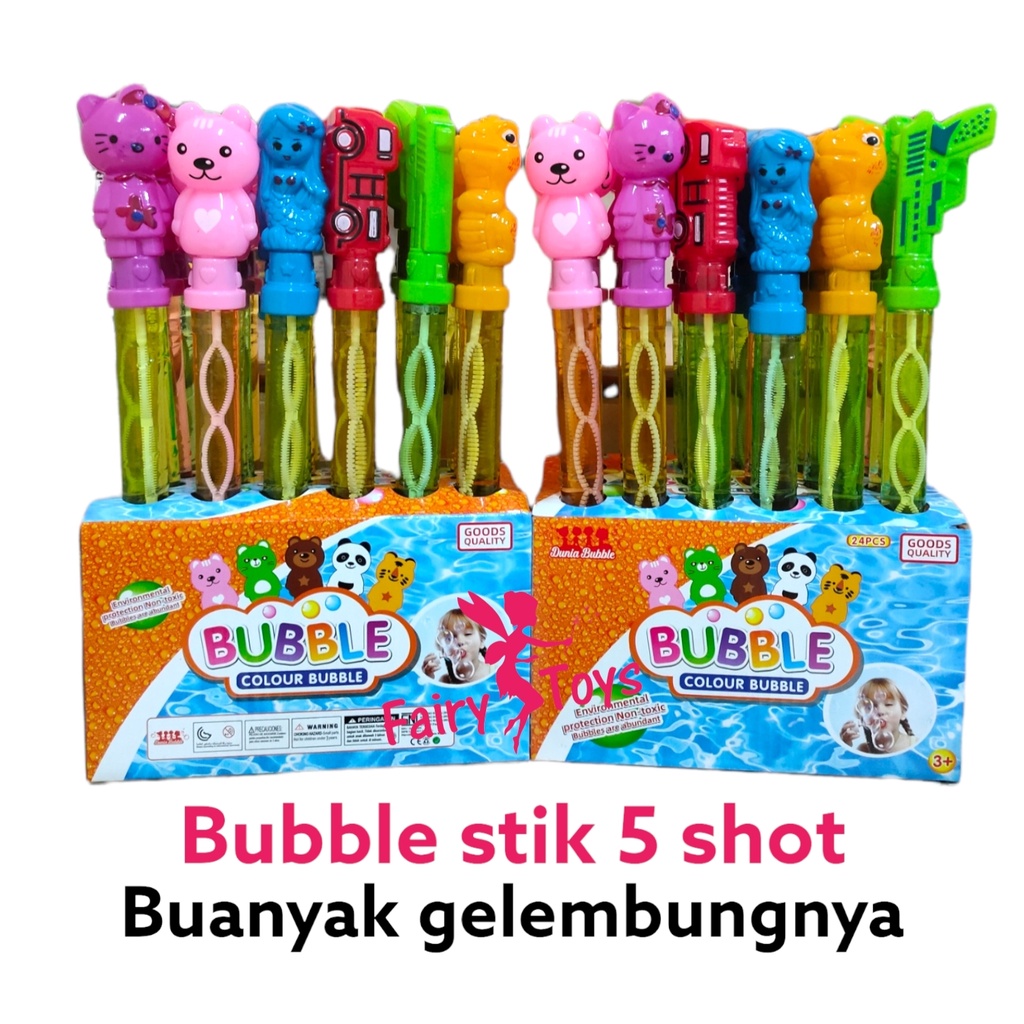 Mainan Bubble Stick Karakter - Panjang 37cm 5 Shot