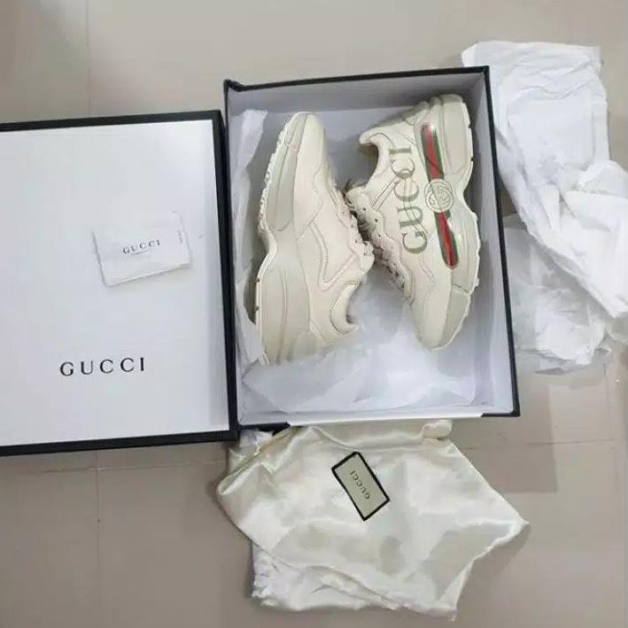 MCT 132 Y&M Sepatu Gucci Ryhton Sneakers Running Sport Import Sepatu Olahraga Jogging Outdor Bersepe
