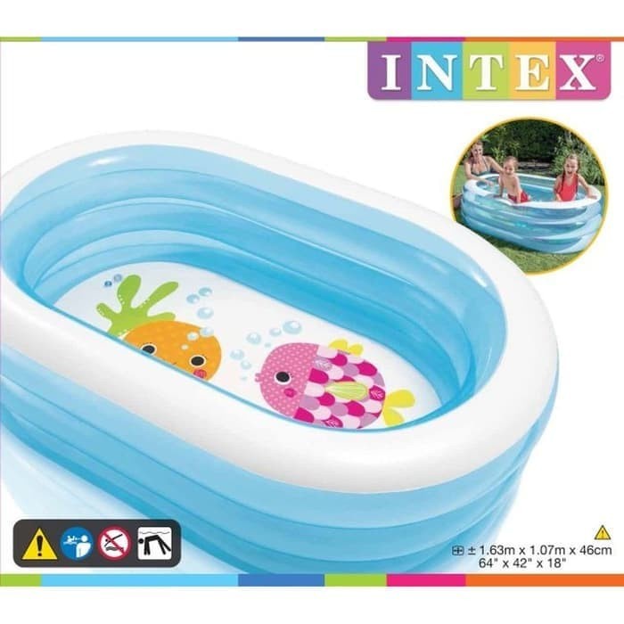 Kolam Renang Anak Oval Ahoy Pirate Friends Swiming Pool INTEX 57482