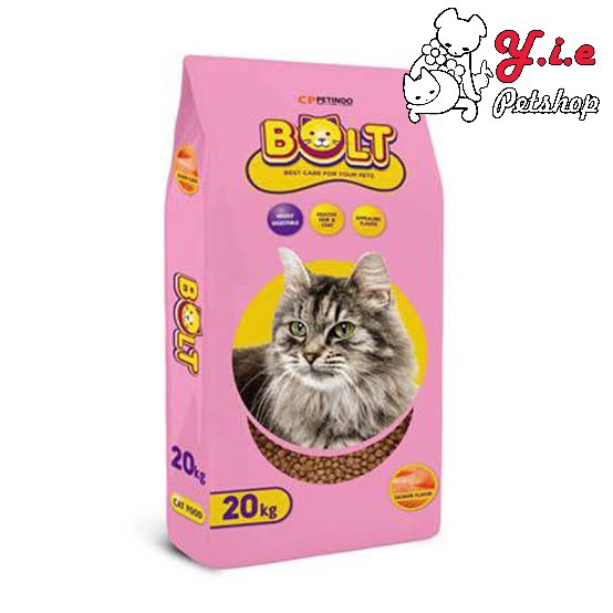 BOLT Cat Pakan Kering Kucing ( SALMON ) 20 KG