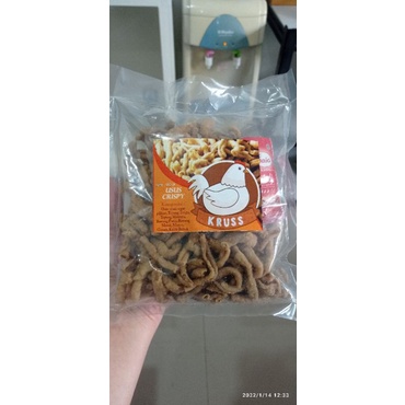 

kripik usus ayam asin gurih