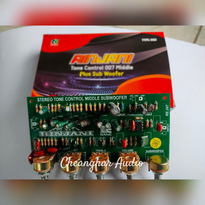 Kit Tone Control Stereo Middle Plus Subwoofer 12V DC