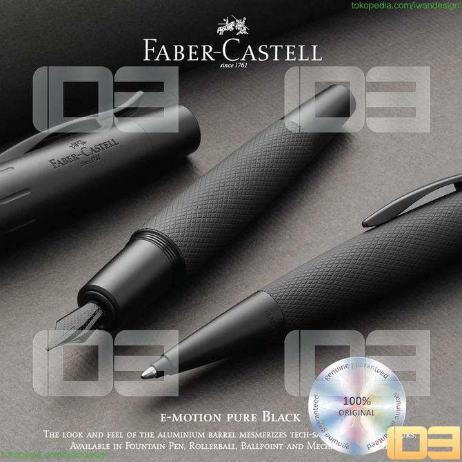 

GRATIS ONGKIR Faber-Castell E-motion pure black Ballpoint Pen M ZD45