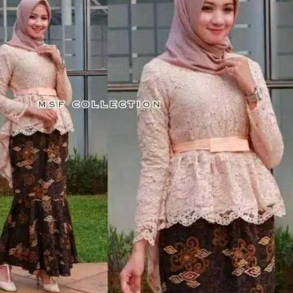➬ KEBAYA BROKAT AURORA / KEBAYA SILVER / HITAM / PUTIH / KEBAYA MODERN / KEBAYA WISUDA / BAJU WANITA
