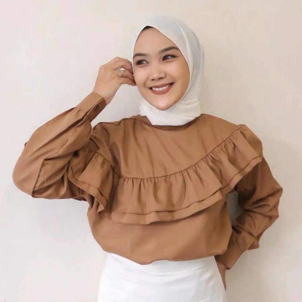 Kellya Blouse Atasan Top Muslim Fashion Wanita Terlaris