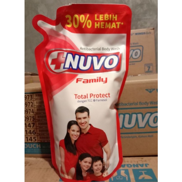 NUVO Family body wash /sabun mandi cair Antibacterial 825ml