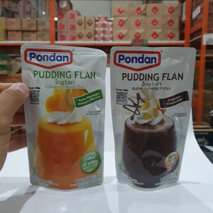 

PCS 100GR - PONDAN PUDDING FLAN INSTAN MANGGA COKLAT / PUDING INSTANT atayatoko