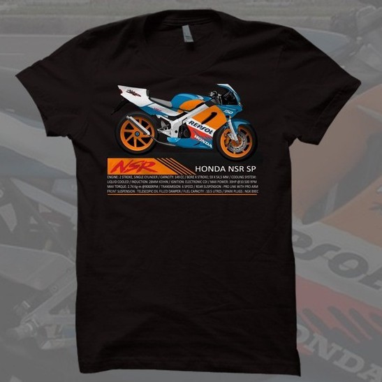 KAOS PRIA TSHIRT BAJU HONDA NSR RC VALVE MURAH