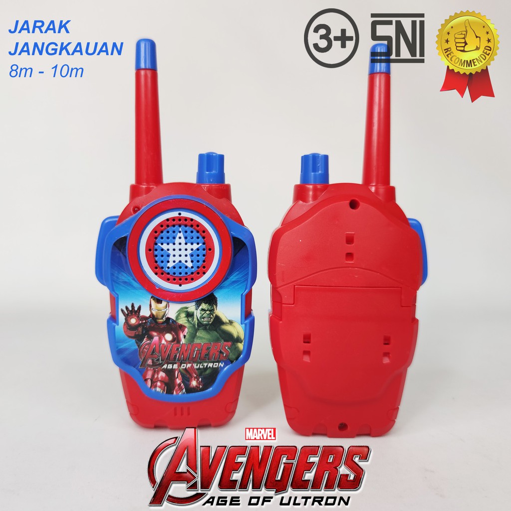 Mainan Walkie Talkie Super Hero