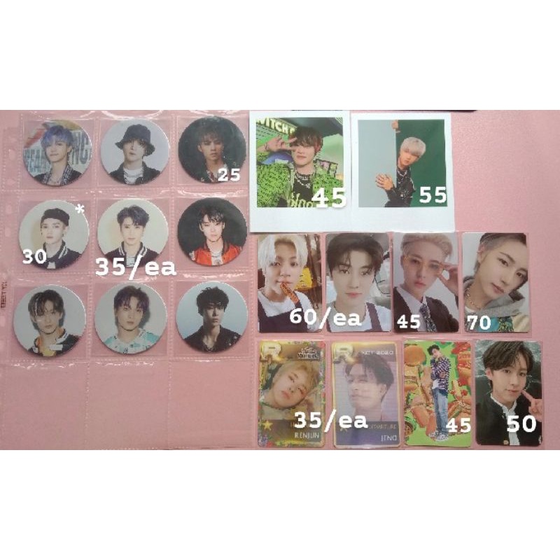 PHOTOCARD | CIRCLE CARD PC CC Cafe Jaemin Jeno Ridin, Polaroid event Glitch Mode Jisung Chenle, Renj