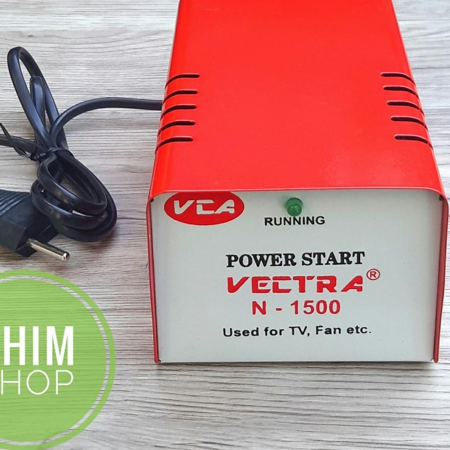 ☈ VECTRA Auto Start Dua Alat Elektronik Max.1500W Body Besi Automatic Power Starting Penghemat Listr