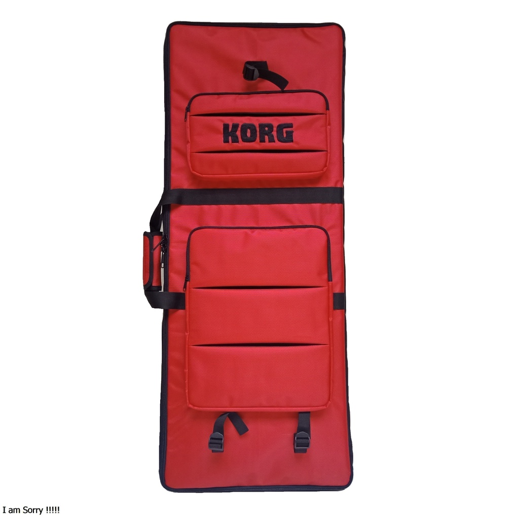 tas keyboard KORG Pa50 Merah Hitam