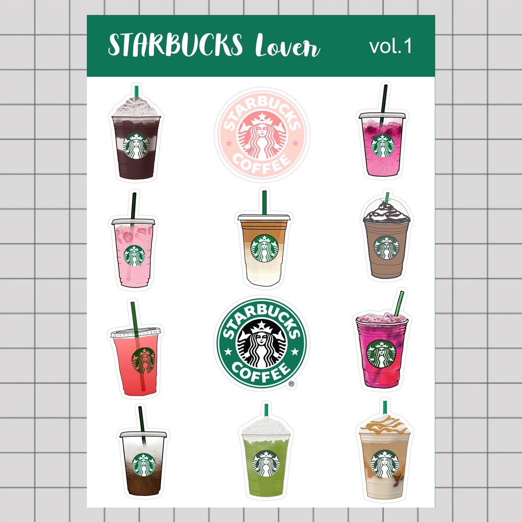 

Stiker Tumblr HP aesthetic / Stiker Laptop custom / stiker HP / Stiker Kpop | STARBUCKS LOVER VOL. 1