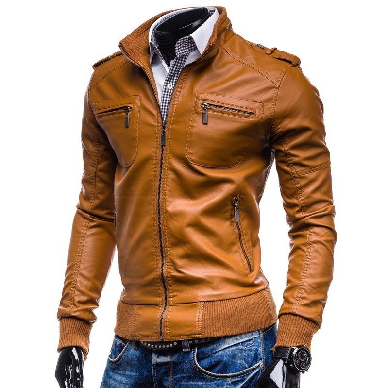 jaket pria semi kulit terlaris jaket motor touring jaket harian jaket musim dingin