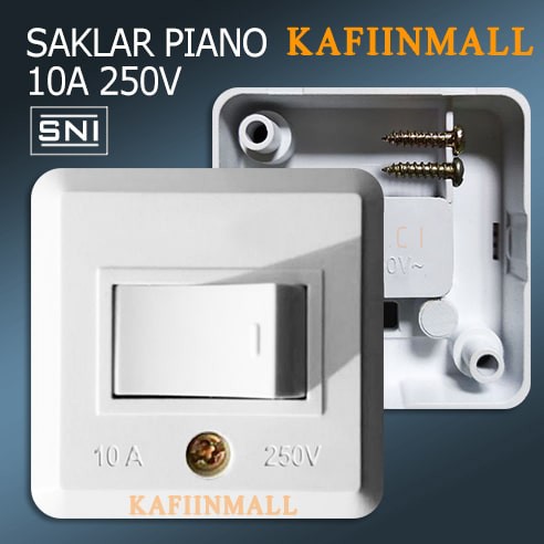 SAKLAR PIANO ENGKEL Saklar Tempel OB Engkel Single Piano ELTRA / Sakelar Lampu / Switch / Mini Sakla