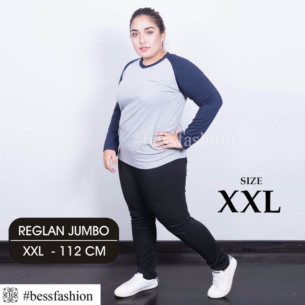 Bess - Kaos Reglan Unisex Ukuran JUMBO XXL