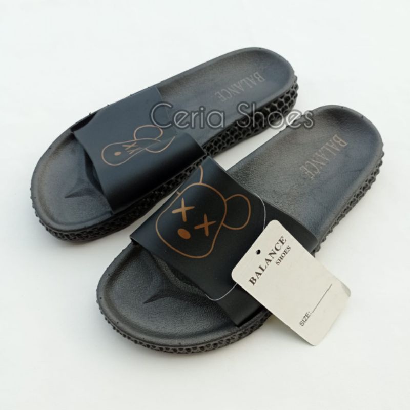 Sandal Selop Kokop Kaws Unisex Balance Import Sendal Jelly Slip Empuk Santai Rumah Hotel 2058 LMOHTM