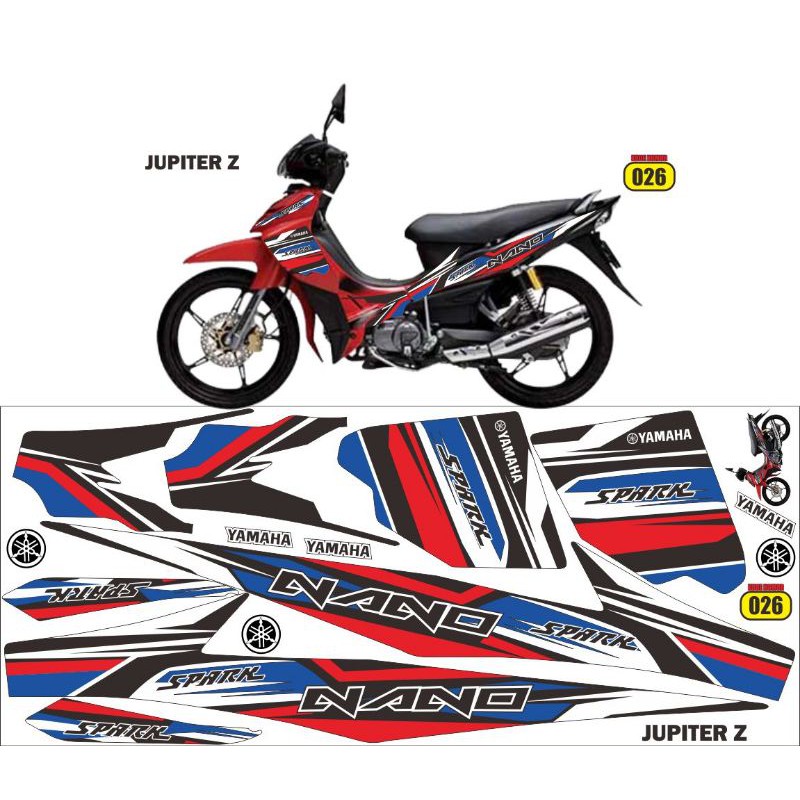 decal jupiter z 2004-2008 striping motor jupiter / jupiter z