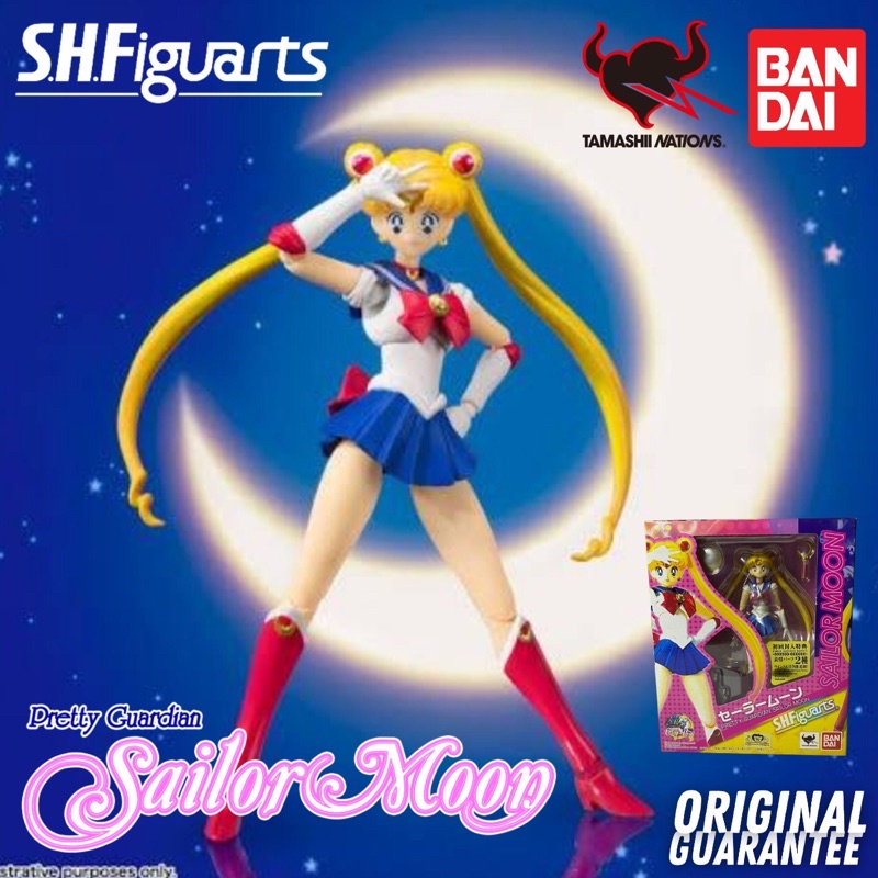 ACTION FIGURE SHF BANDAI SAILOR MOON FIRST RELEASE ORIGINAL MAINAN CIKARANG