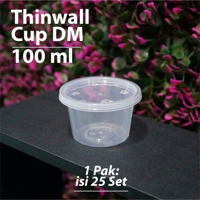 Thinwall / Cup Pudding - DM - 100 ml - isi 25 set