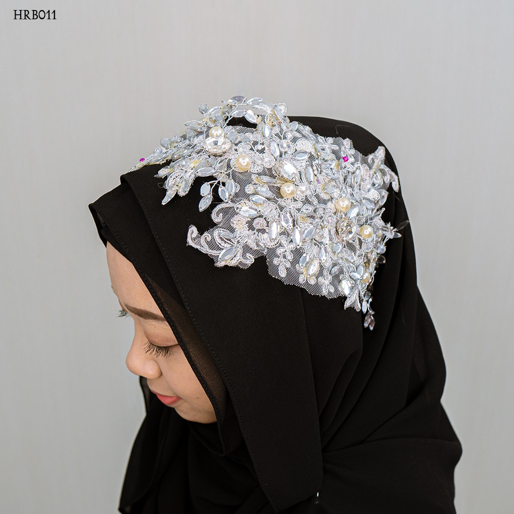 [STOCK TERBATAS] HEADPIECE WEDDING HIJAB ASESORIS WANITA MUTIARA HRB011