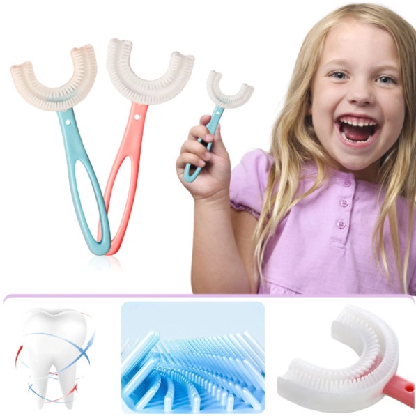 BMSH - Sikat Gigi Anak Bentuk U / U Shaped Toothbrush / Sikat Gigi Silikon U