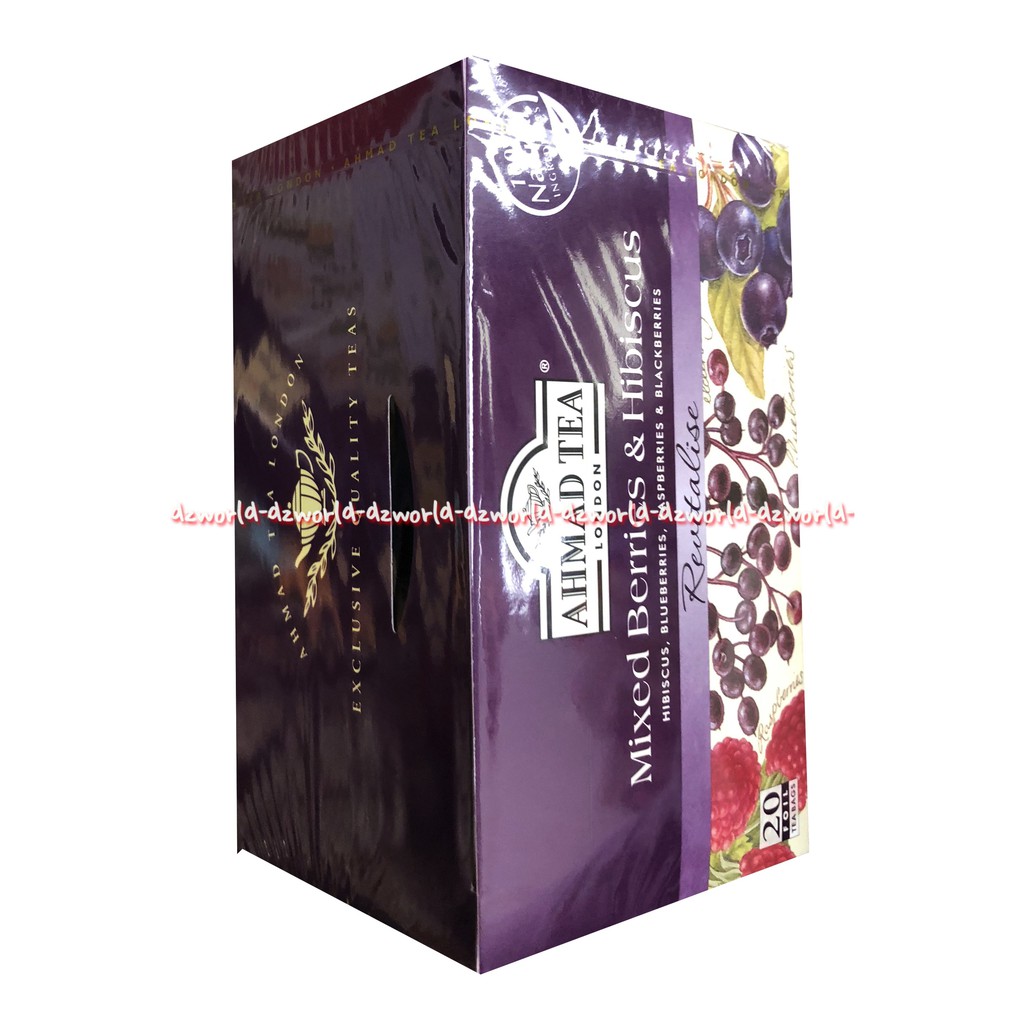 Ahmad Tea Mixed Berries Hibiscus Revitalis Teh Ahmad 20 Sachet Teh Buah Berry Ahmadtea Mix Berri