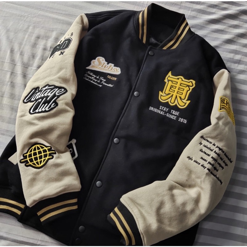 Jaket Baseball Varsity Unisex Original Salvio Hexia